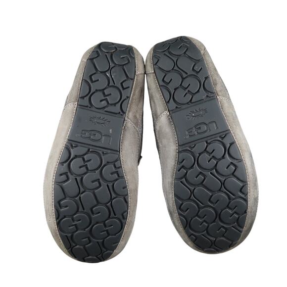 Ugg Shoes Mens 10 Ascot Slipper Wool Leather Loafer Rubber Sole Slip On Casual - Picture 9 of 12